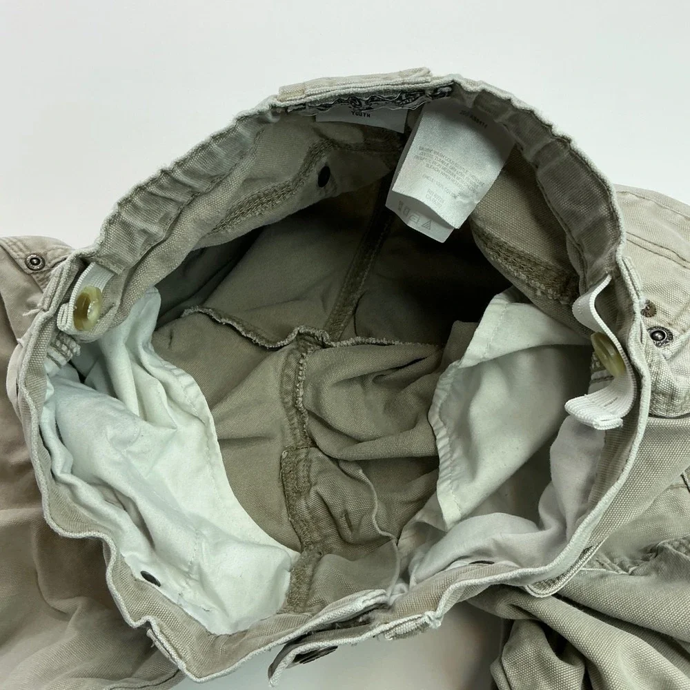 Columbia Khaki Cargo Pants Kids Size 10 Youth Rugged Cotton Canvas Outdoor